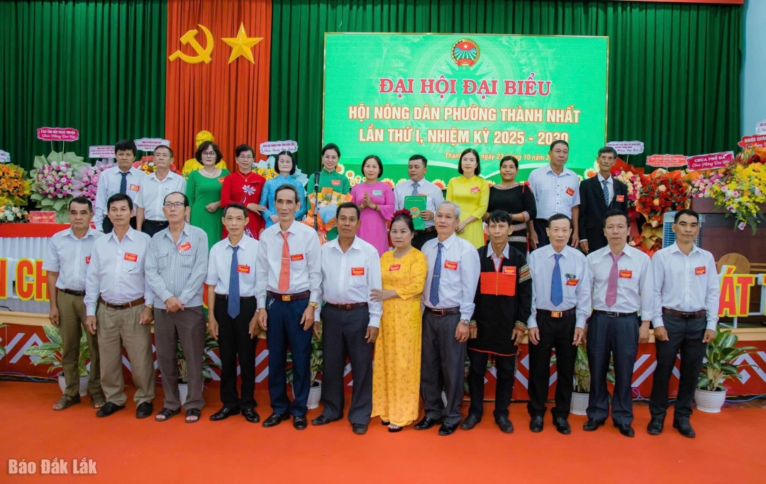 Hội Nông dân xã Đắk Liêng, tỉnh Đắk Lắk ra mắt Ban Chấp hành, Ban Thường vụ, nhiệm kỳ 2025-2030.