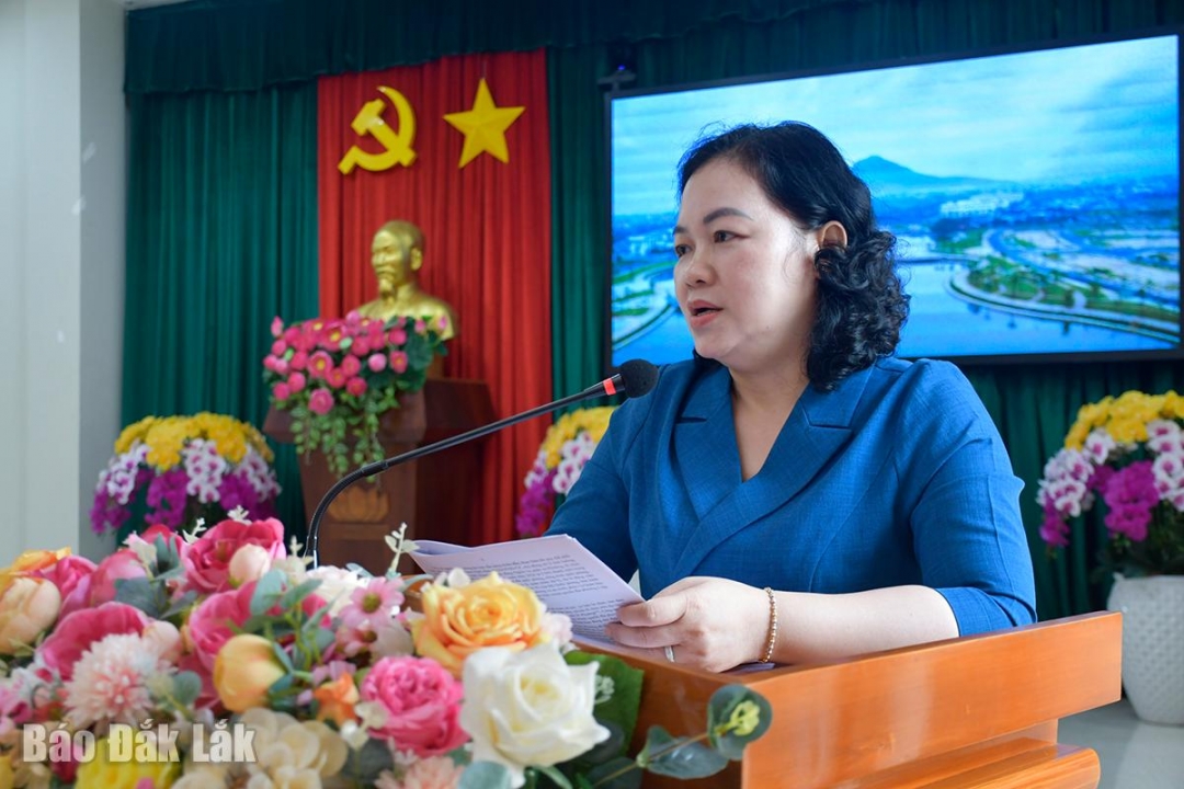 Ủy viên Ban Thường vụ Tỉnh ủy, Bí thư Đảng ủy, Chủ tịch HĐND phường Tuy Hòa Đào Bảo Minh nêu một số kiến nghị của phường Tuy Hòa.