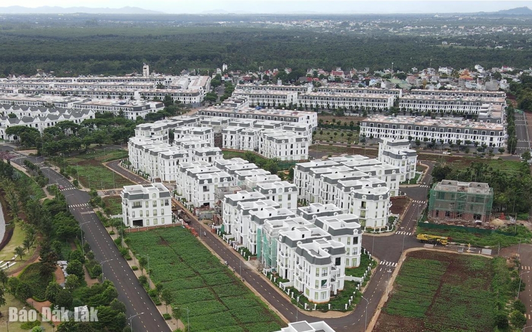 Một dự án nhà ở đang được triển khai trên địa bàn phường Tân An