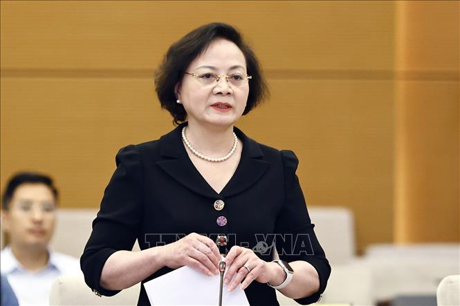 Bộ trưởng Bộ Nội vụ Phạm Thị Thanh Trà. Ảnh: TTXVN