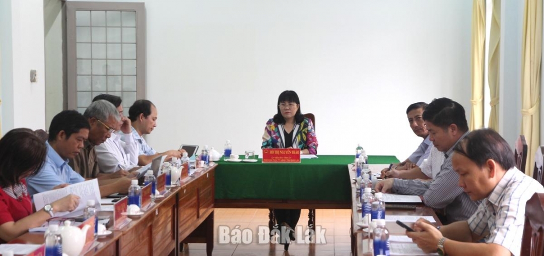 Ủy viên Ban Thường vụ Tỉnh ủy, Phó Chủ tịch Thường trực UBND tỉnh Hồ Thị Nguyên Thảo chủ trì buổi tiếp công dân tháng 8/2025.