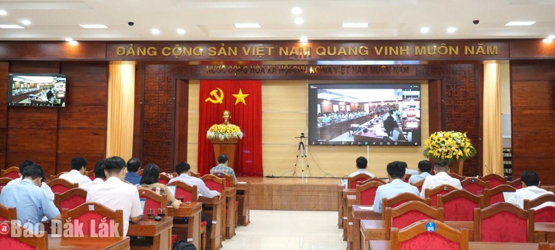 Hội nghị được kết nối trực tuyến đến các tỉnh/thành trên cả nước.