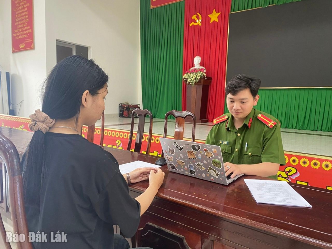 Sau khi được giải cứu về em Trâm đang làm việc với cơ quan chức năng về sự việc xảy ra