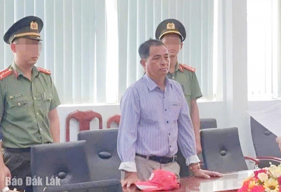 Đối tượng Y Nuen Ayun bị bắt.
