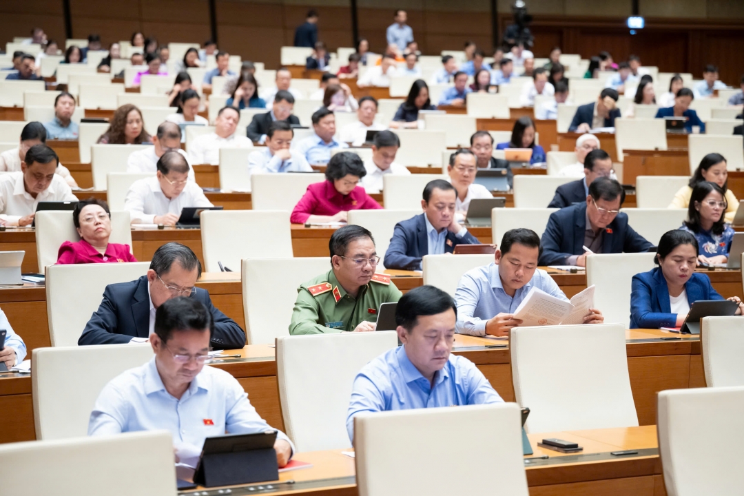 Các đại biểu Quốc hội tham dự phiên họp. Ảnh: quochoi.vn