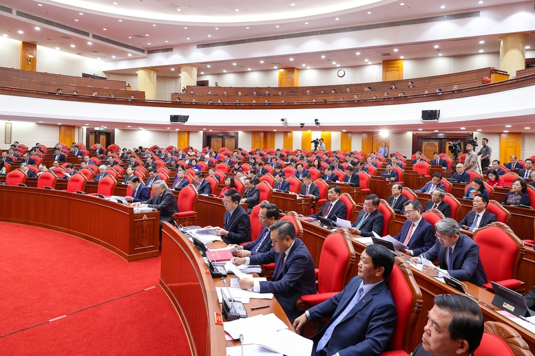 Các đại biểu dự Hội nghị lần thứ 13, Ban Chấp hành Trung ương Đảng khóa XIII. Ảnh: VGP
