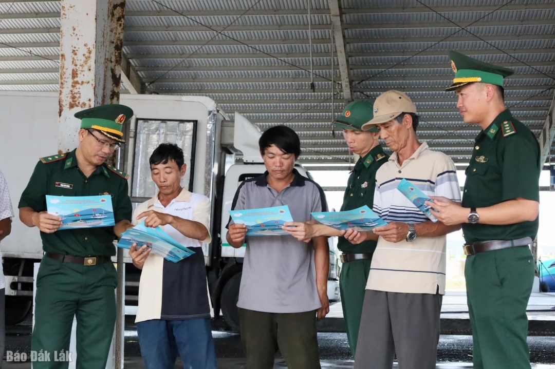 Bộ đội biên phòng tăng cường công tác tuyên truyền về chống khai thác IUU.