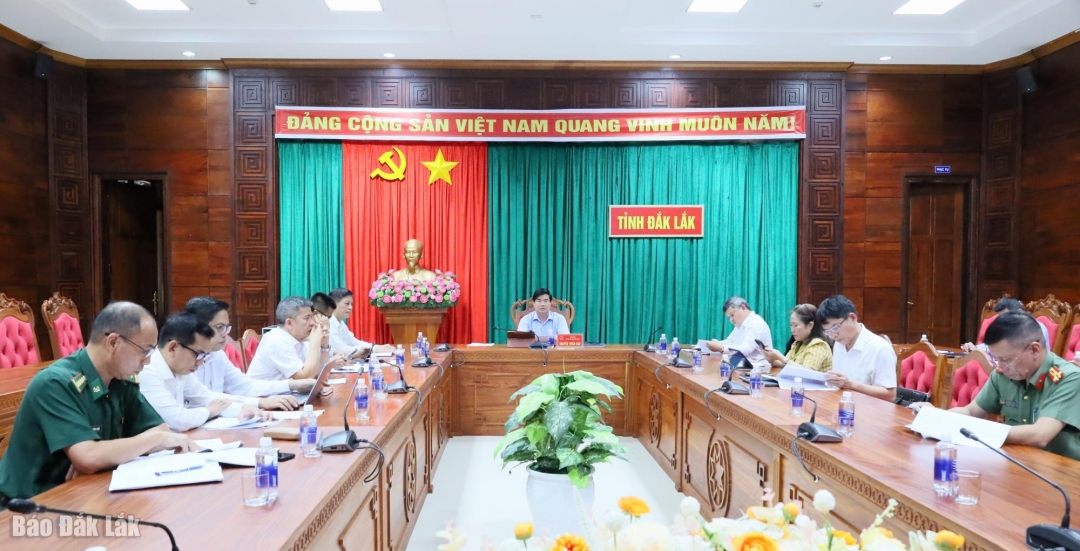 Các đại biểu tham dự phiên họp tại điểm cầu Đắk Lắk.