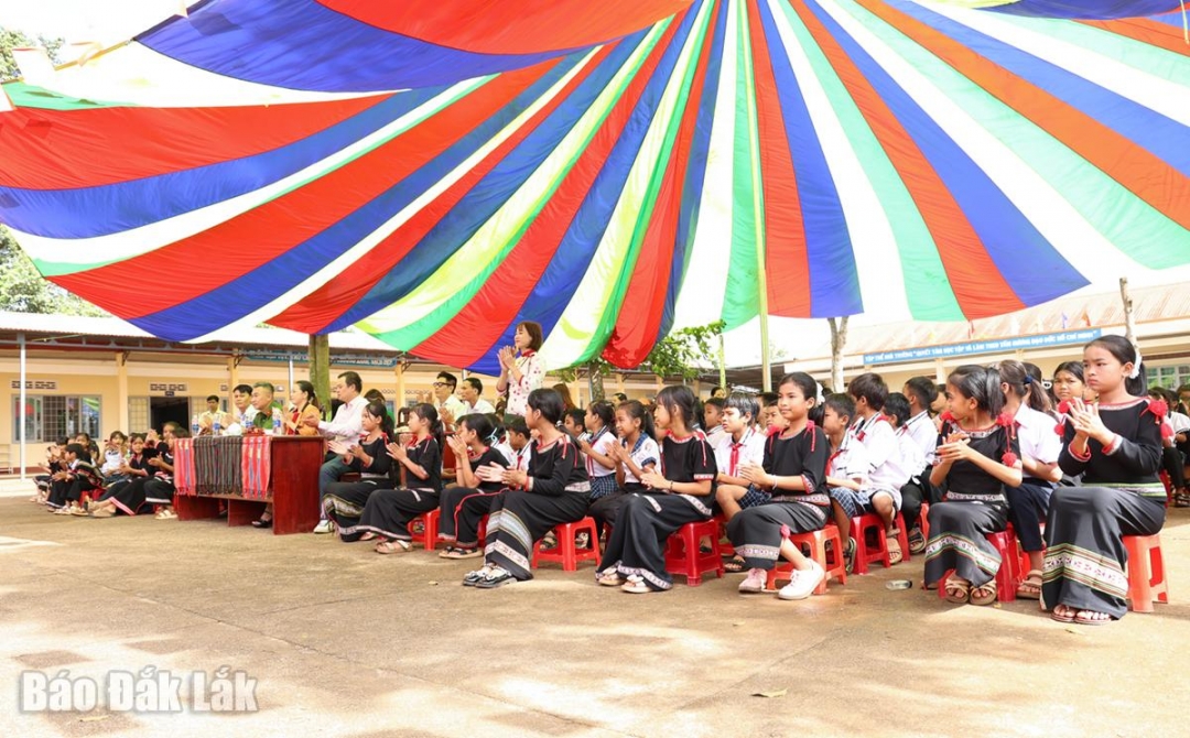 Học sinh Trường Tiểu học Cao Thắng tham gia chương trình.