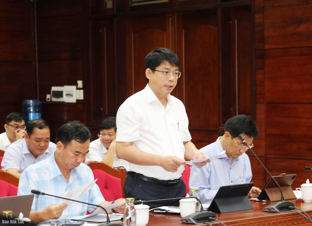 Phó giám đốc sở tài chính Huỳnh Gia Hoàng báo cáo.