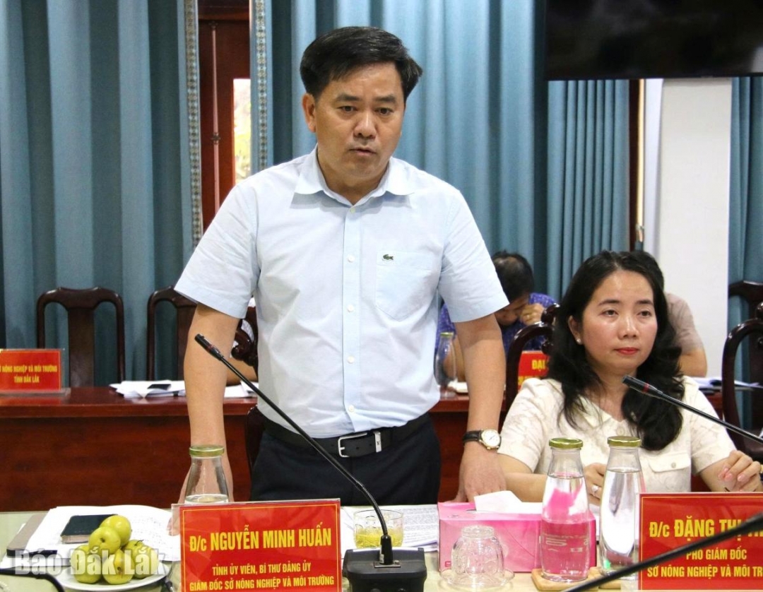 Giám đốc Sở Nông nghiệp và Môi trường Nguyễn Minh Huấn làm rõ thêm một số nội dung liên quan.