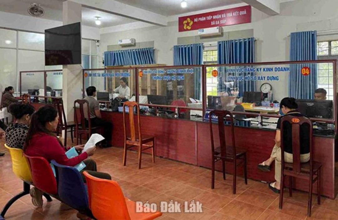 Bộ phận tiếp nhận và trả kết quả thủ tục hành chính xã Ea Súp