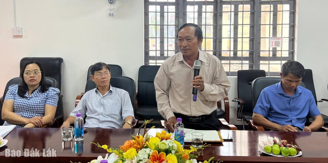 Đại diện doanh nghiệp phát biểu ý kiến

