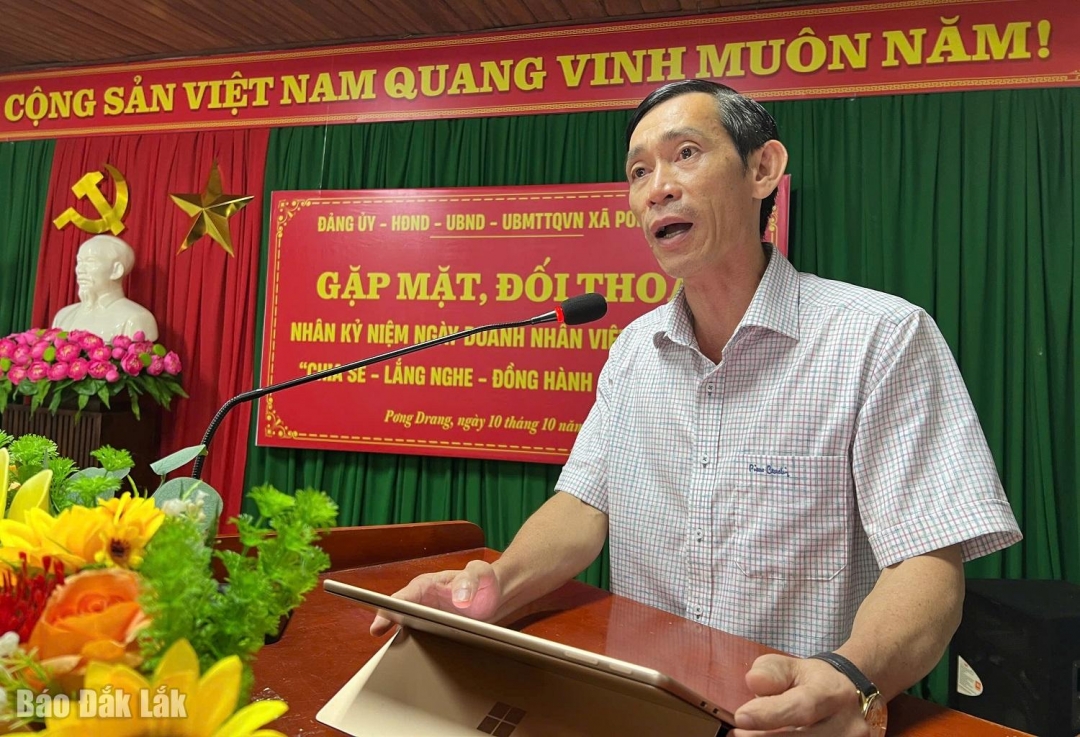 Đồng chí Nguyễn Hải Đông, Bí thư Đảnh ủy xã 