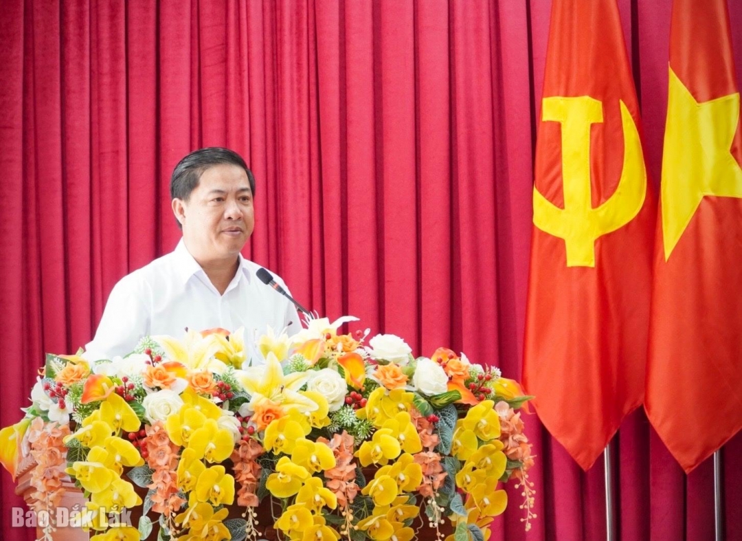 Bí thư Tỉnh ủy, Trưởng Ban Chỉ đạo Lương Nguyễn Minh Triết phát biểu kết luận tại phiên họp.