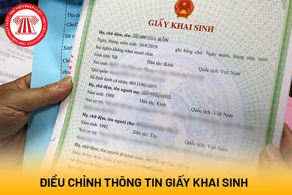 Điều chỉnh thông tin Giấy khai sinh. Ảnh minh họa: Internet