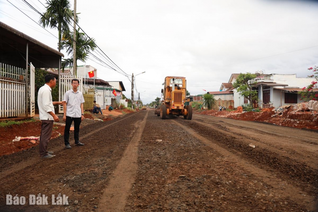 Công trình đường Trần Phú đang được triển khai thi công.