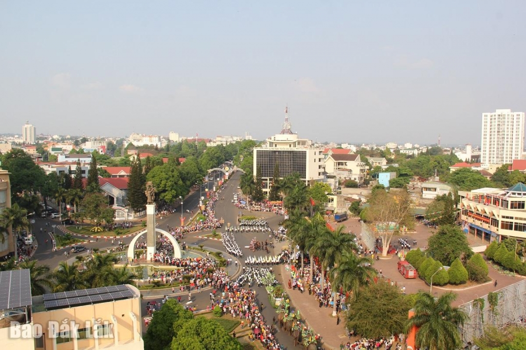 Một góc trung tâm TP. Buôn Ma Thuột