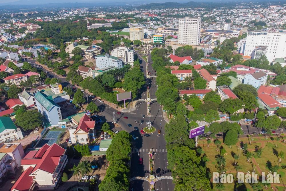 Thành phố Buôn Ma Thuột được đầu tư phát triển xứng tầm đô thị trung tâm vùng Tây Nguyên. Ảnh: Hoàng Gia