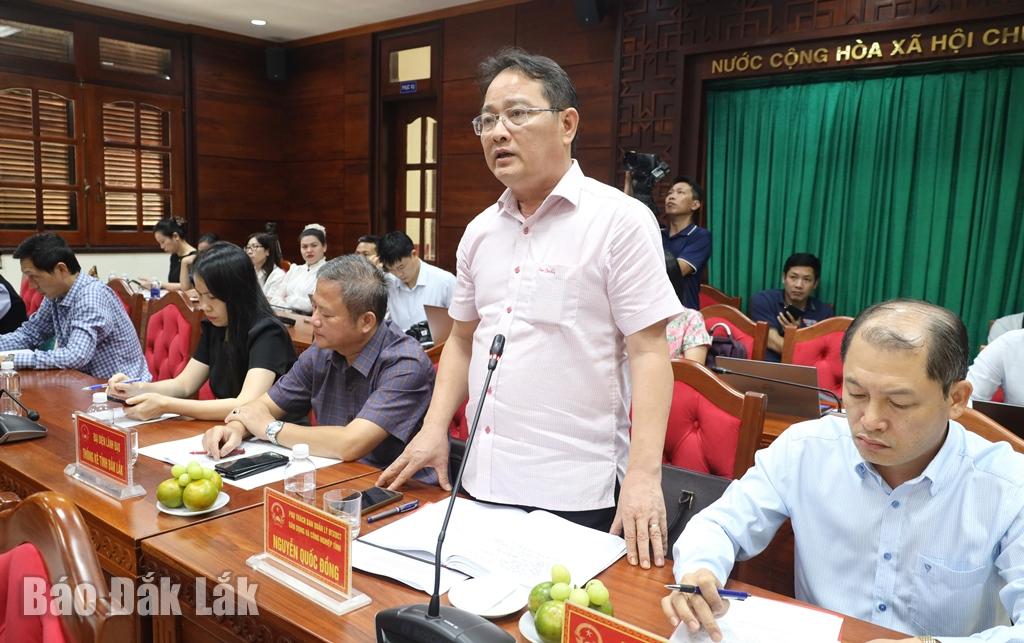 Phụ trách Ban Quản lý đầu tư xây dựng công trình dân dụng và công nghiệp tỉnh Nguyễn Quốc Đồng nêu giải pháp đẩy nhanh tiến độ giải ngân vốn đầu tư công.