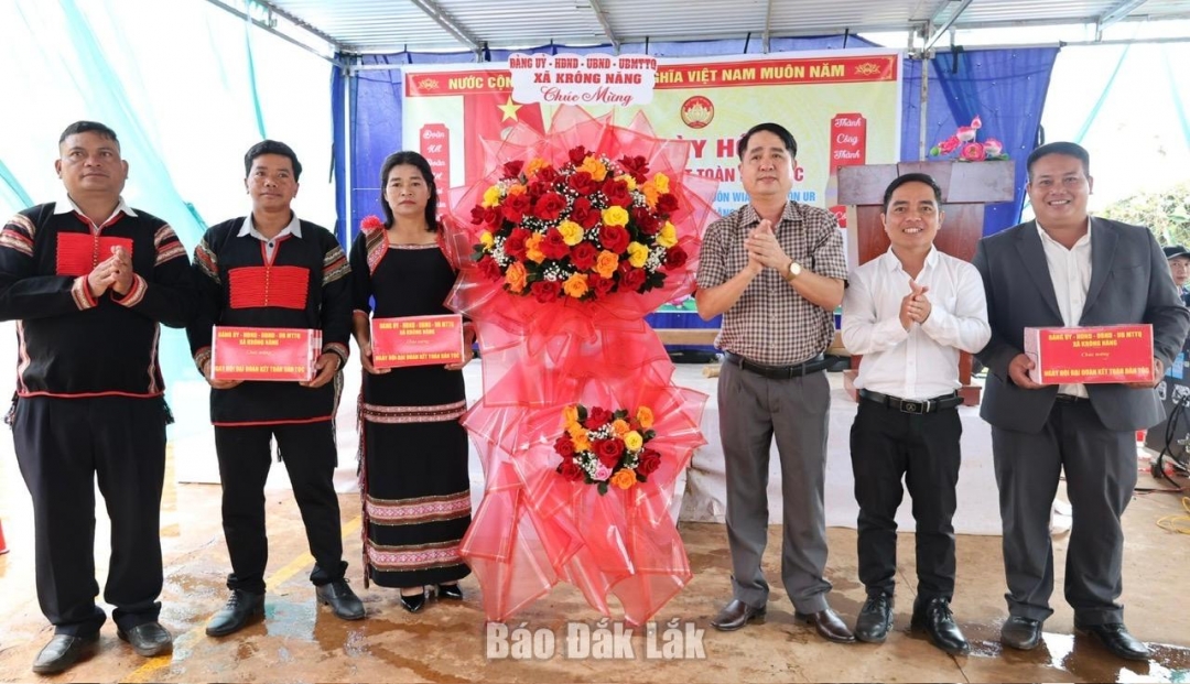 Lãnh đạo xã Krông Năng