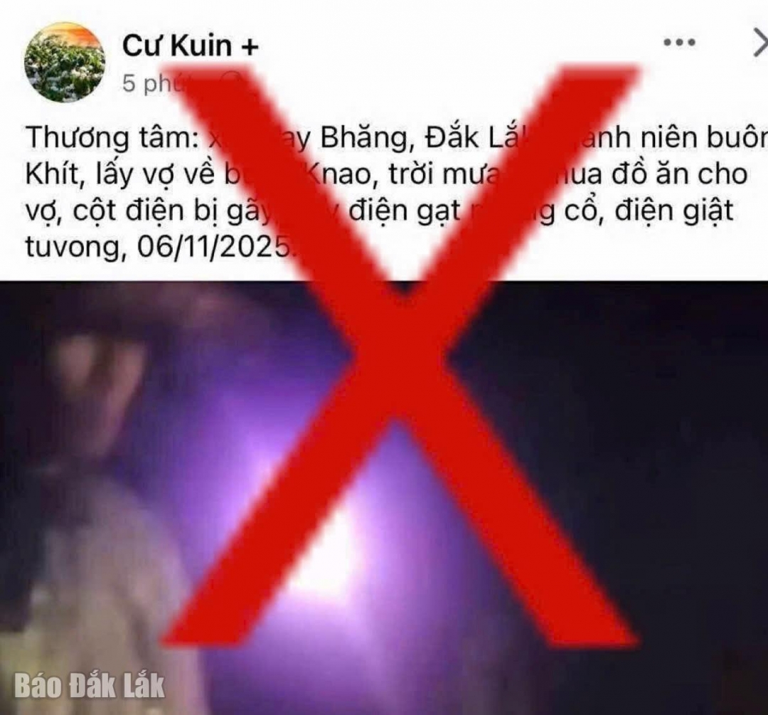 Trang Cư Kuin + đưa thông tin sai lệch khiến người dân hoang mang.