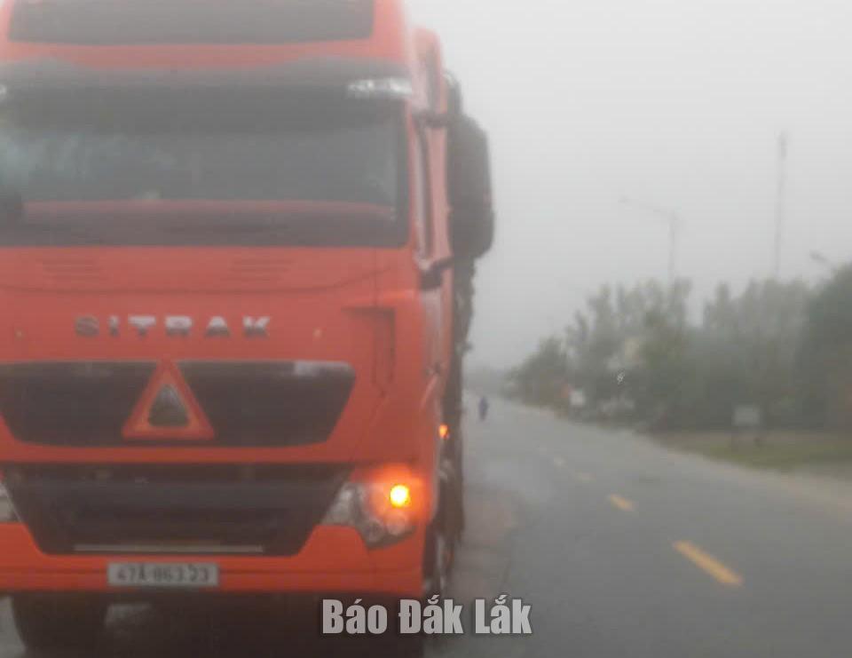 Thời điểm xảy ra tai nạn, trời mưa to, mặt đường trơn trượt.