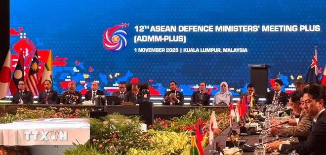 Quang cảnh Hội nghị Bộ trưởng Quốc phòng các nước ASEAN mở rộng lần thứ 12. Ảnh: TTXVN