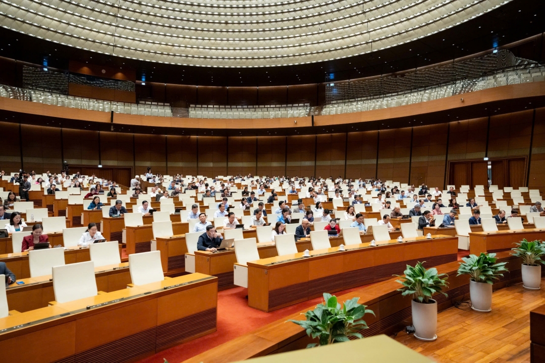 Đại biểu tham dự phiên thảo luận. Ảnh: quochoi.vn