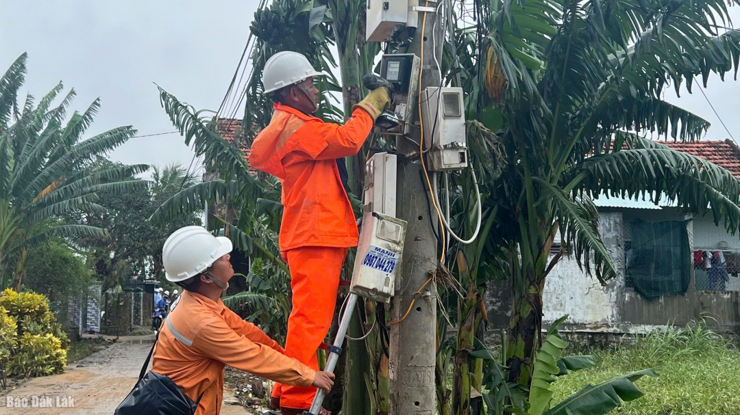 1.000 công nhân đã được huy động về khu vực phía Đông tỉnh để khôi phục lưới.