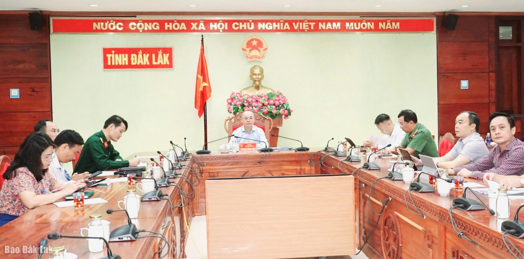 Các đại biểu tham dự tại điểm cầu tỉnh Đắk Lắk 