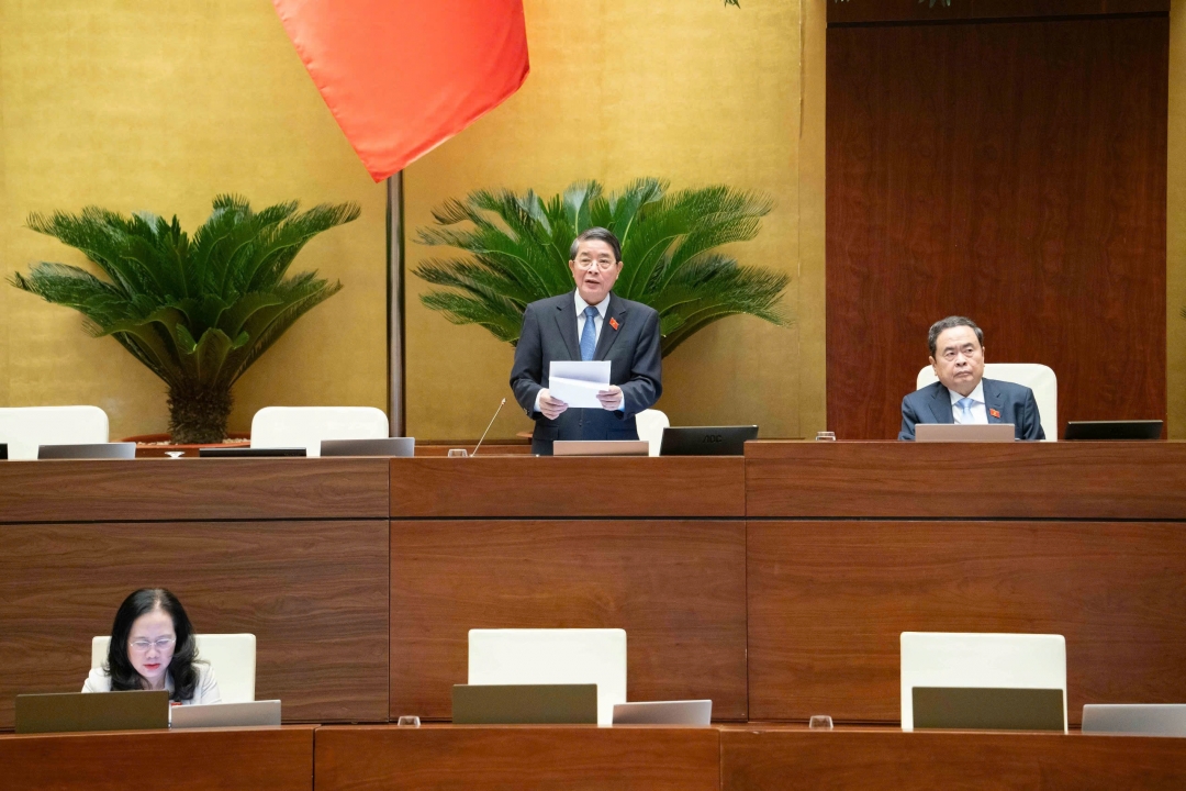 Phó Chủ tịch Quốc hội Nguyễn Đức Hải điều hành phiên thảo luận. Ảnh: quochoi.vn