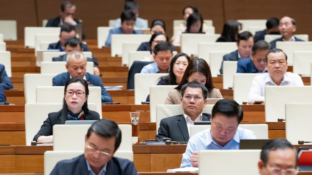 Đại biểu tham dự phiên làm việc.  Ảnh: quochoi.vn