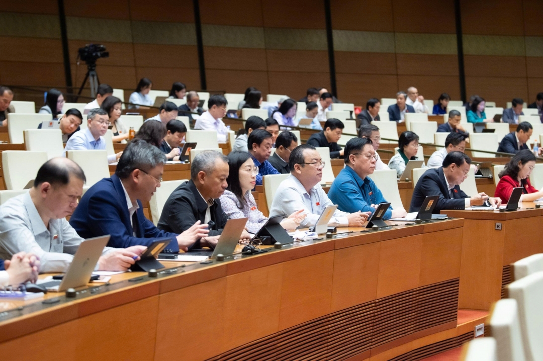 Đại biểu tham dự phiên làm việc. Ảnh: quochoi.vn