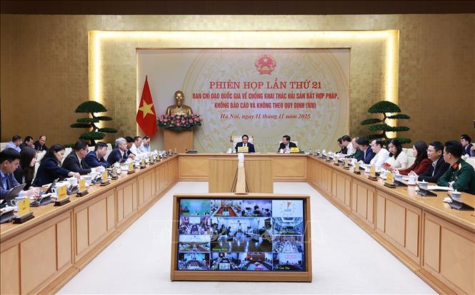 Phiên họp thứ 21 của Ban Chỉ đạo quốc gia về phòng, chống khai thác hải sản bất hợp pháp. ()