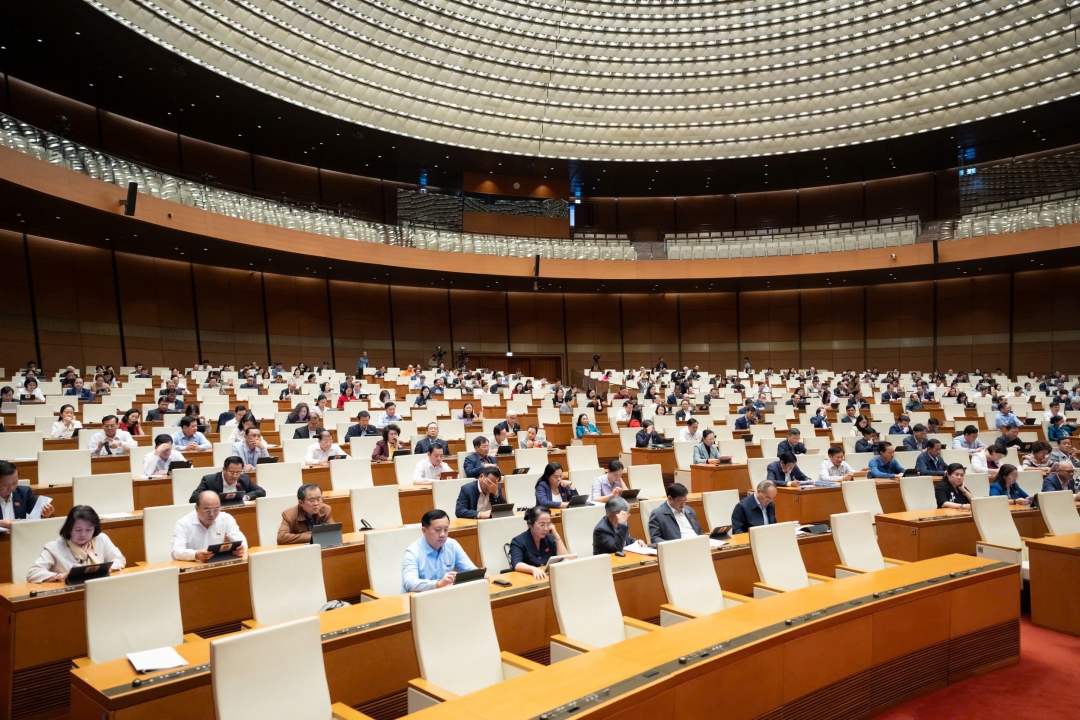 Đại biểu tham dự phiên làm việc. Ảnh: quochoi.vn