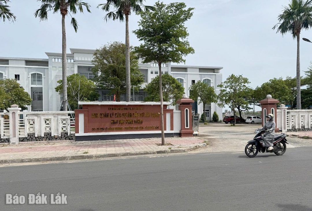 Trụ sở Ban Quản lý các dự án đầu tư xây dựng khu vực phía Đông tỉnh.