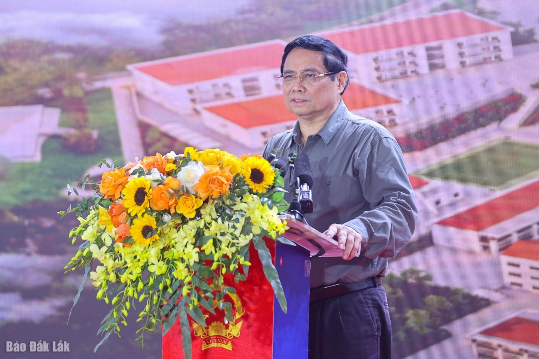 Thủ tướng Chính phủ Phạm Minh Chính phát biểu tại buổi lễ. Nguồn: chinhphu.vn