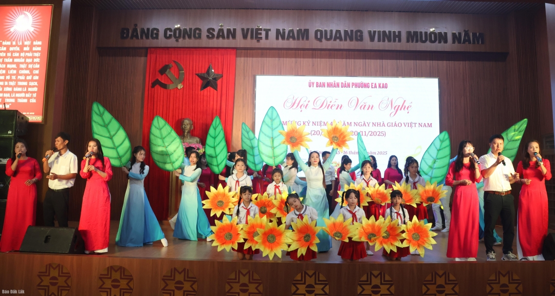 Tiết mục dự thi của Trường Tiểu học Thái Phiên.