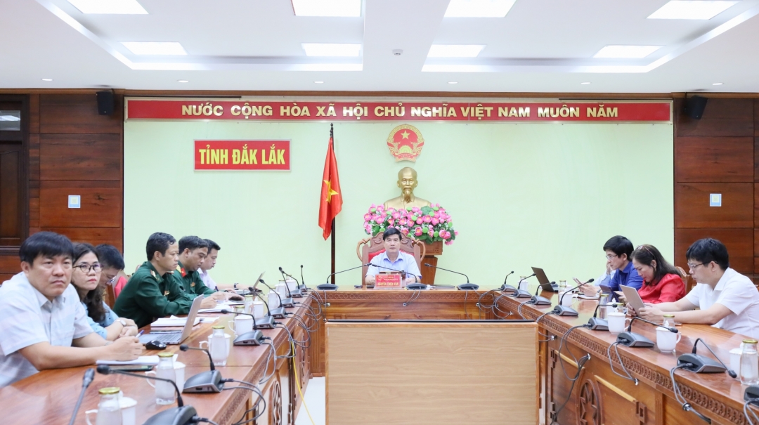 Các đại biểu tham dự tại điểm cầu Đắk Lắk.