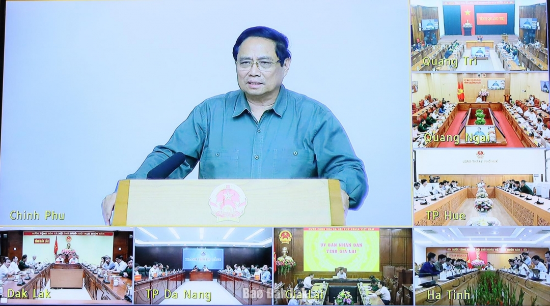 Thủ tướng Chính phủ Phạm Minh Chính chủ trì hội nghị.