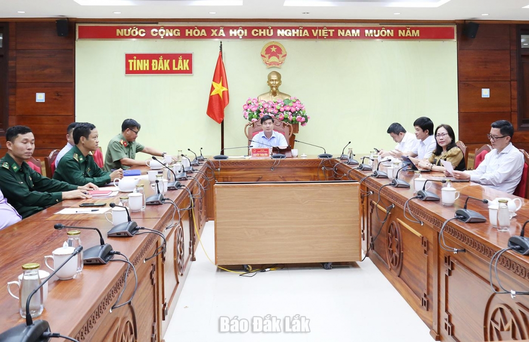 Các đại biểu dự cuộc họp tại điểm cầu Đắk Lắk