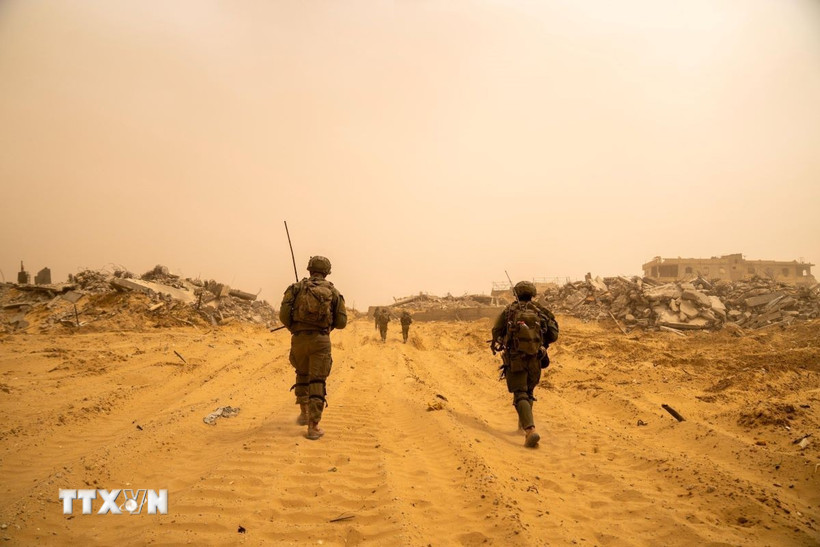 Binh sỹ Israel tại Dải Gaza. Ảnh: TTXVN