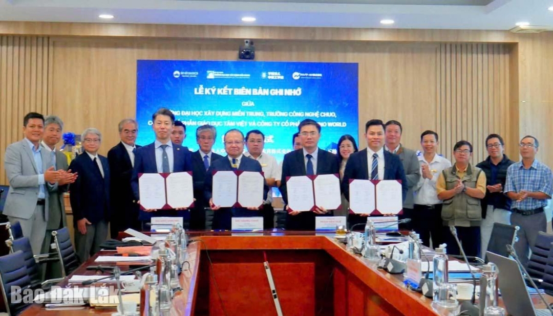 Các đơn vị ký kết biên bản thỏa thuận