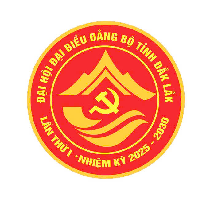 Biểu trưng Đại hội đại biểu Đảng bộ tỉnh Đắk Lắk lần thứ I, nhiệm kỳ 2025 - 2030. Ảnh: Tiểu ban Tuyên truyền Đại hội Đảng bộ tỉnh