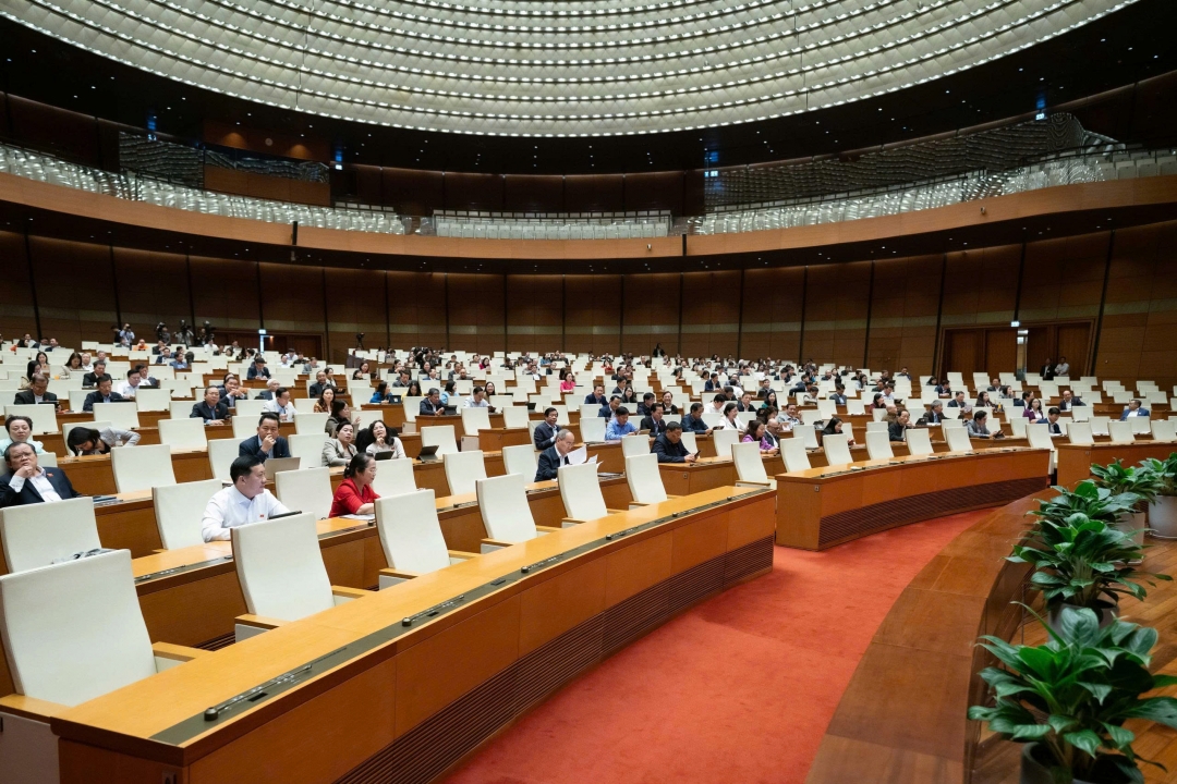 Các đại biểu dự phiên làm việc. Ảnh: quochoi.vn