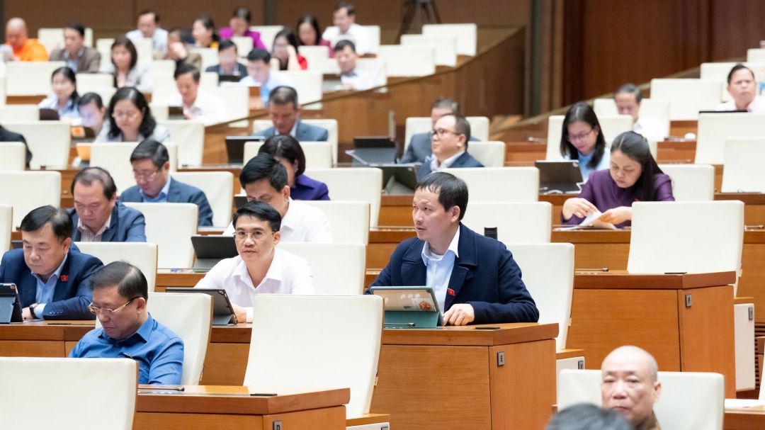 Các đại biểu tham dự tại hội trường. Ảnh: quochoi.vn