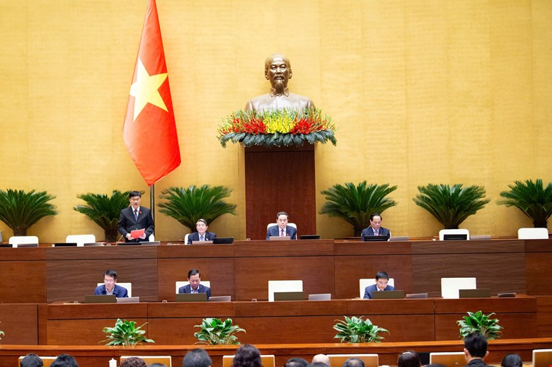 Đoàn Chủ toạ tại phiên họp. Ảnh: quochoi.vn