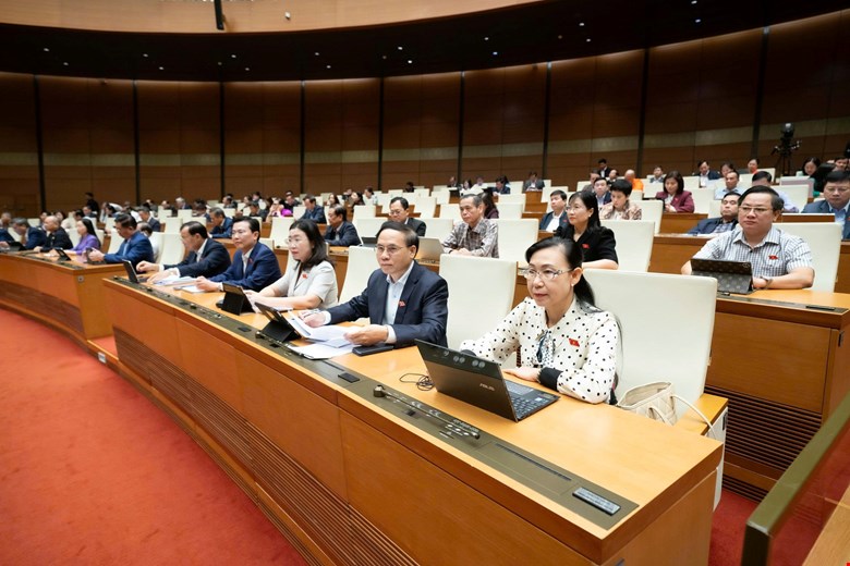 Các đại biểu tham dự phiên họp. Ảnh: quochoi.vn