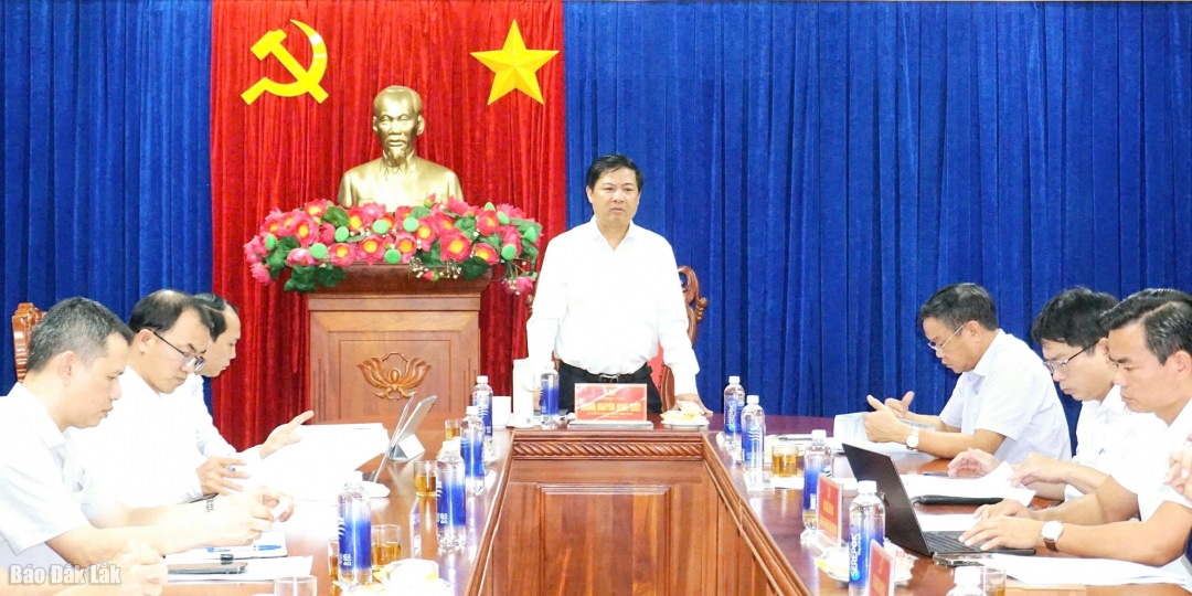 Ủy viên dự khuyết Ban Chấp hành Trung ương Đảng, Bí thư Tỉnh ủy Lương Nguyễn Minh Triết đã chủ trì buổi làm việc.